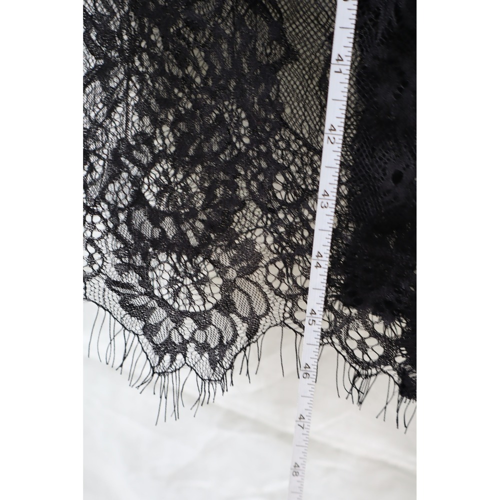 AllSaints Black Lace Leopard Devore Women Midi Dress Sleeveless High Neck US XS - Picture 10 of 15